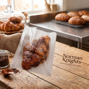 Film-front grease proof bag - croissant